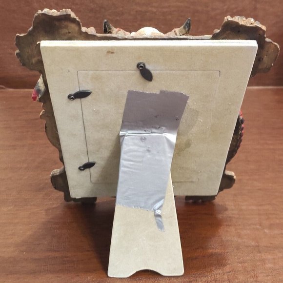 Rustic Native American Motif Resin Picture Frame Chief Cow Head Hide 7x9" Decor - Picture 7 of 15